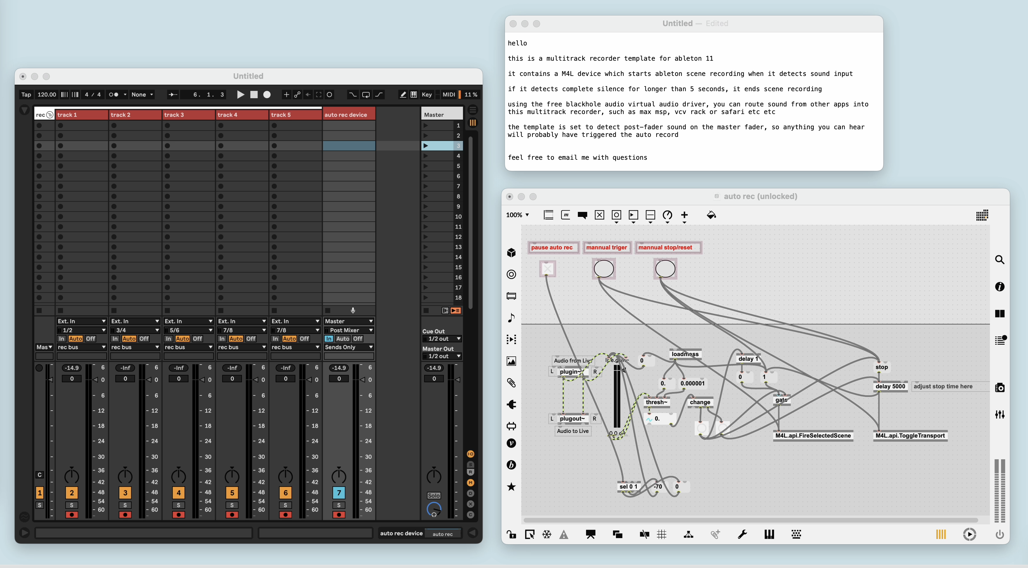 Multitrack Auto Recorder